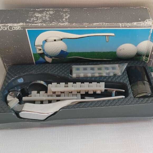 VINTAGE Golf Ball Monogrammer Tool STAR CASE Golf Ball Marker Dispute Resolution - Picture 5 of 8